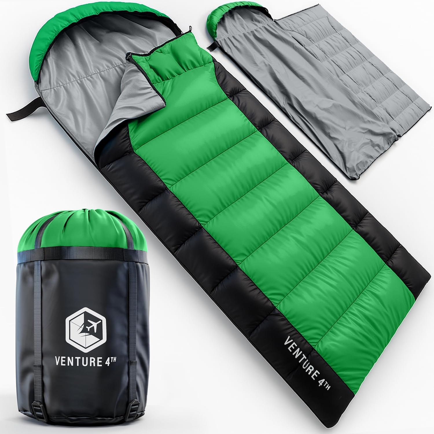 Saco de dormir VENTURE 4TH leve para verão com espaço nos pés