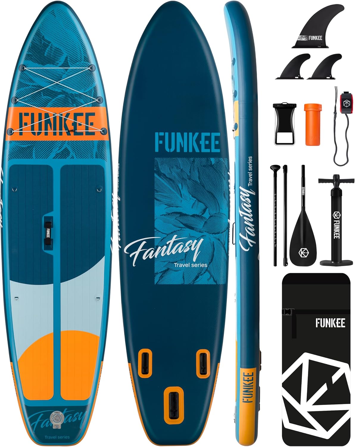 Prancha de stand up paddle inflável FUNKEE extra larga