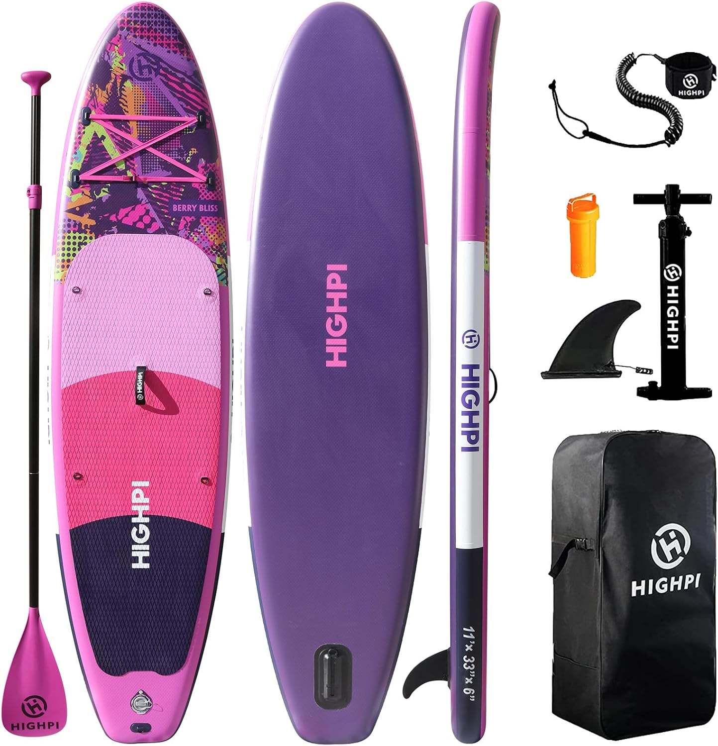 Prancha de stand up paddle inflável Highpi de 2,6 m com kit completo