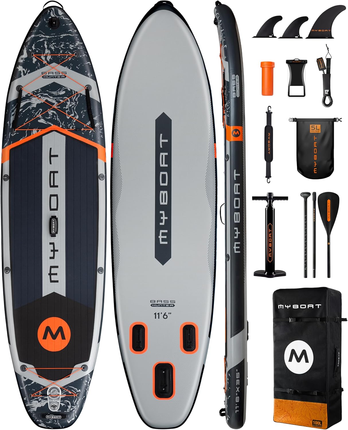 Prancha de stand up paddle inflável myboat extra larga para duas pessoas