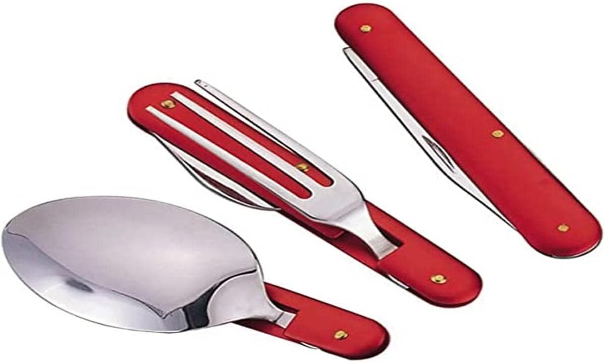 Conjunto de talheres Guepardo Trekker com estojo de nylon