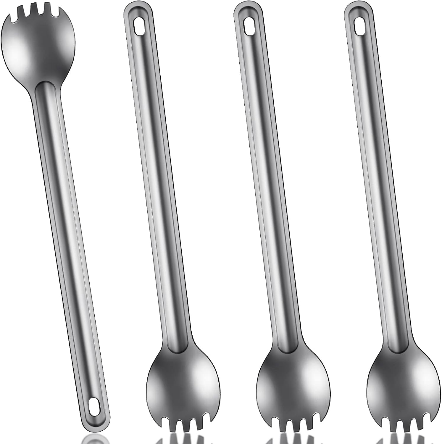 Conjunto Kritkin de quatro utensílios de titânio com cabo longo