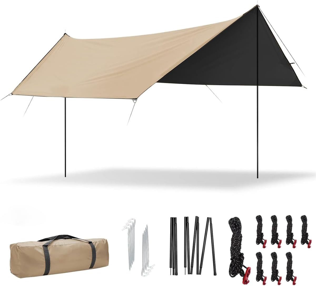 Tenda gazebo CADINA de 3 por 4 metros na cor bege com proteção UV 50+ UPF