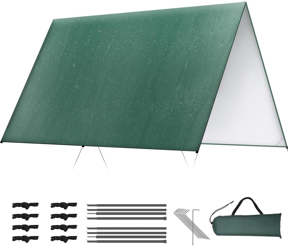 Tenda gazebo sanfonada Hezaru de 3 por 4 metros na cor verde