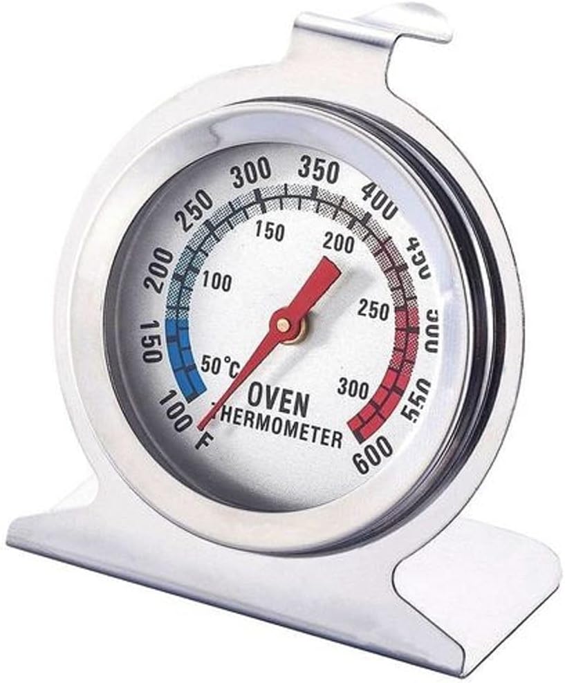 Termômetro analógico de espeto em aço inox para forno e churrasqueira
