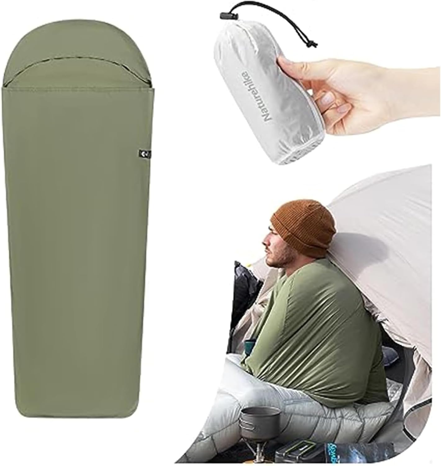 Liner Naturehike ultraleve de 128 gramas para clima quente