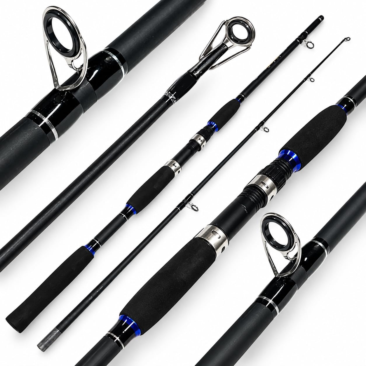 Vara de carbono Enjoylure de 1,80 m e potência 60 lb