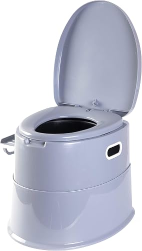 Vaso sanitário portátil dobrável Playberg na cor cinza